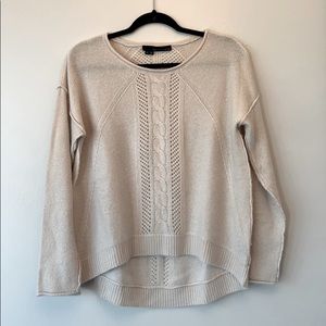 360 Cashmere Cream Sweater